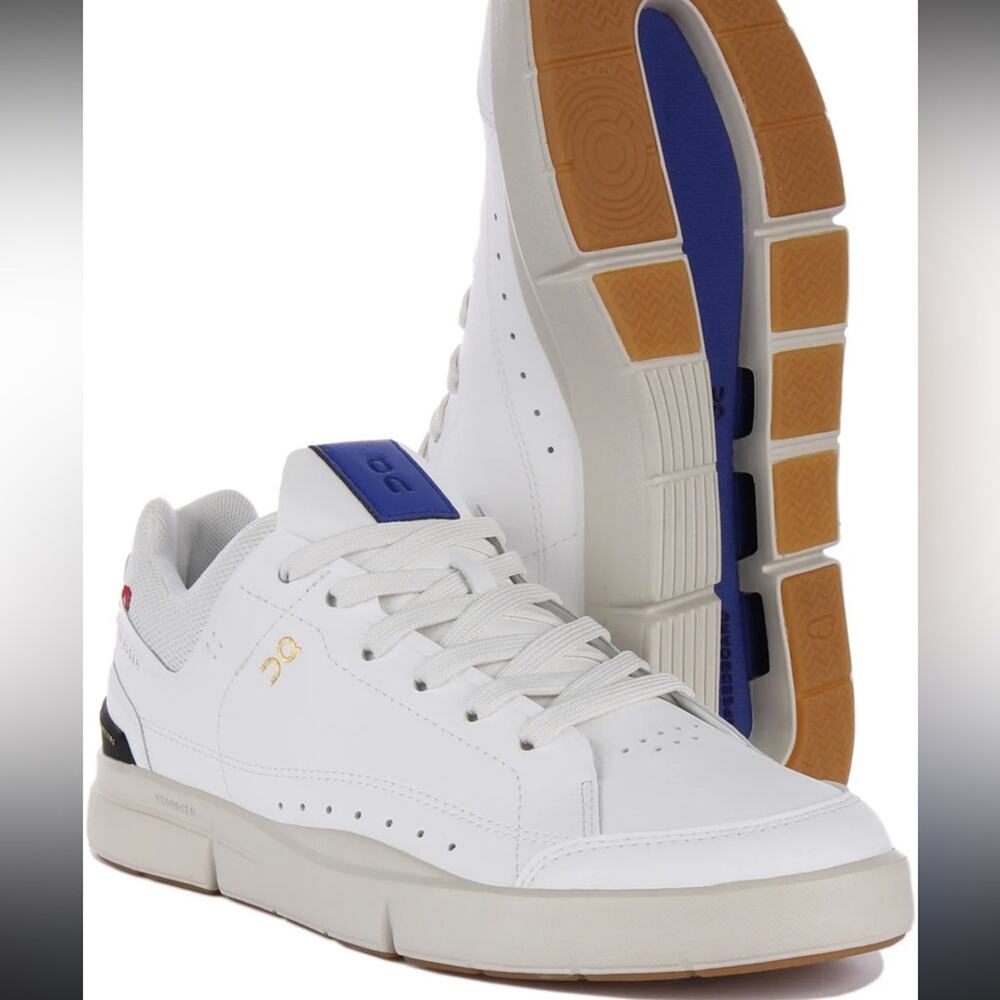 On Running The Roger Centre Court White Blue Clubhouse Athletic Sneakers Size 8